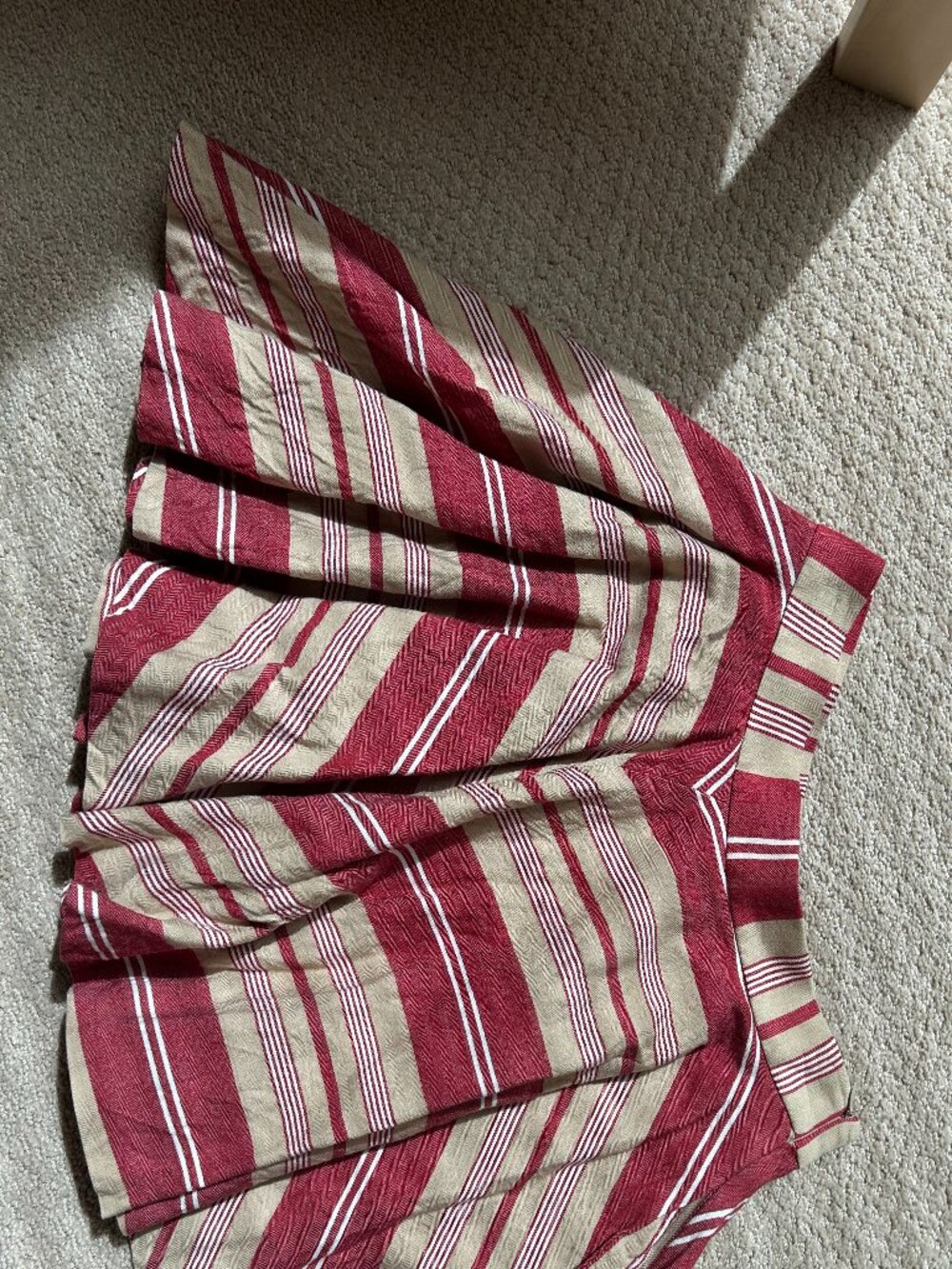 Red Striped Zara Skirt XS